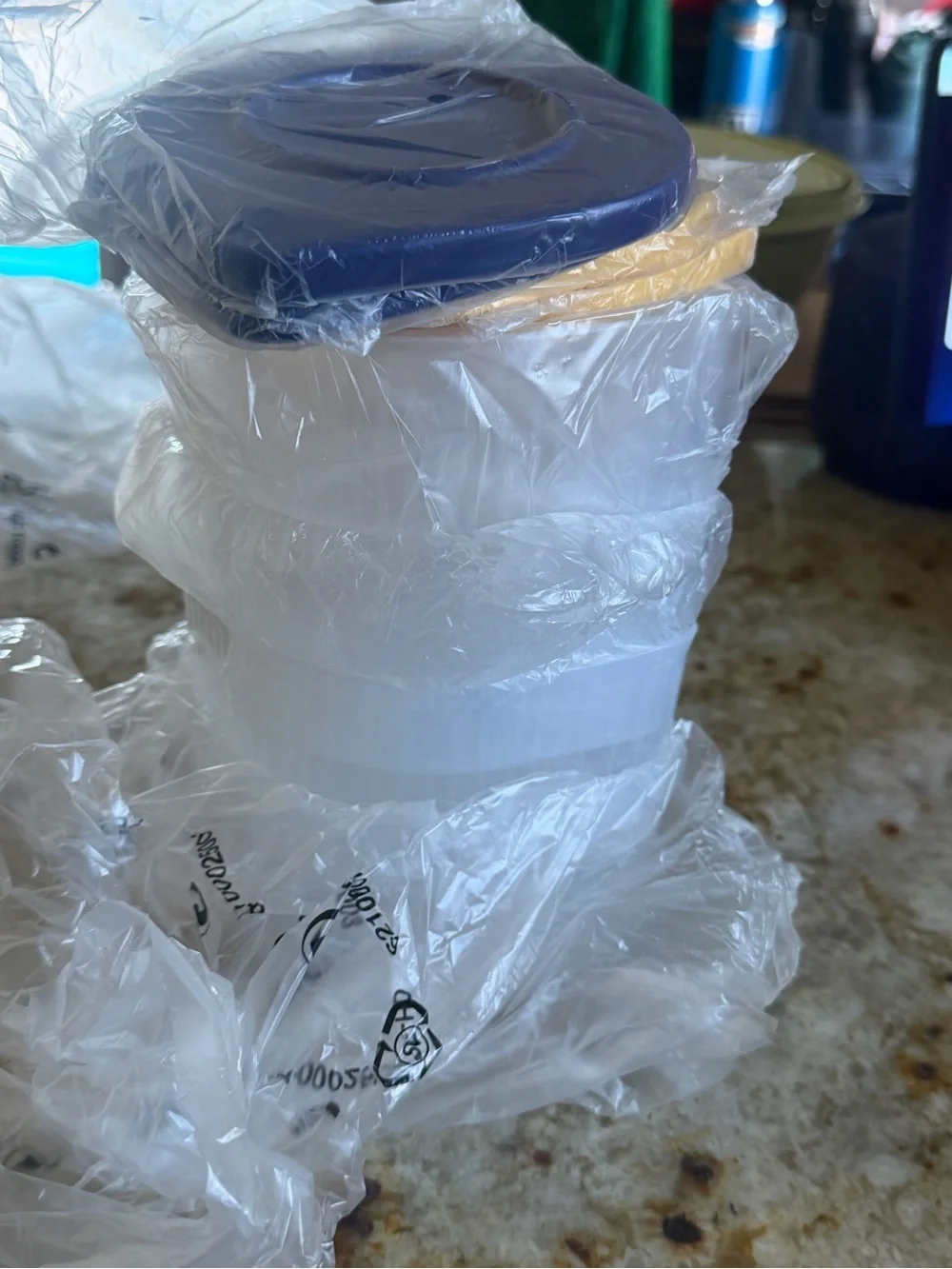 Set of 4 clear fresh and cool Tupperware